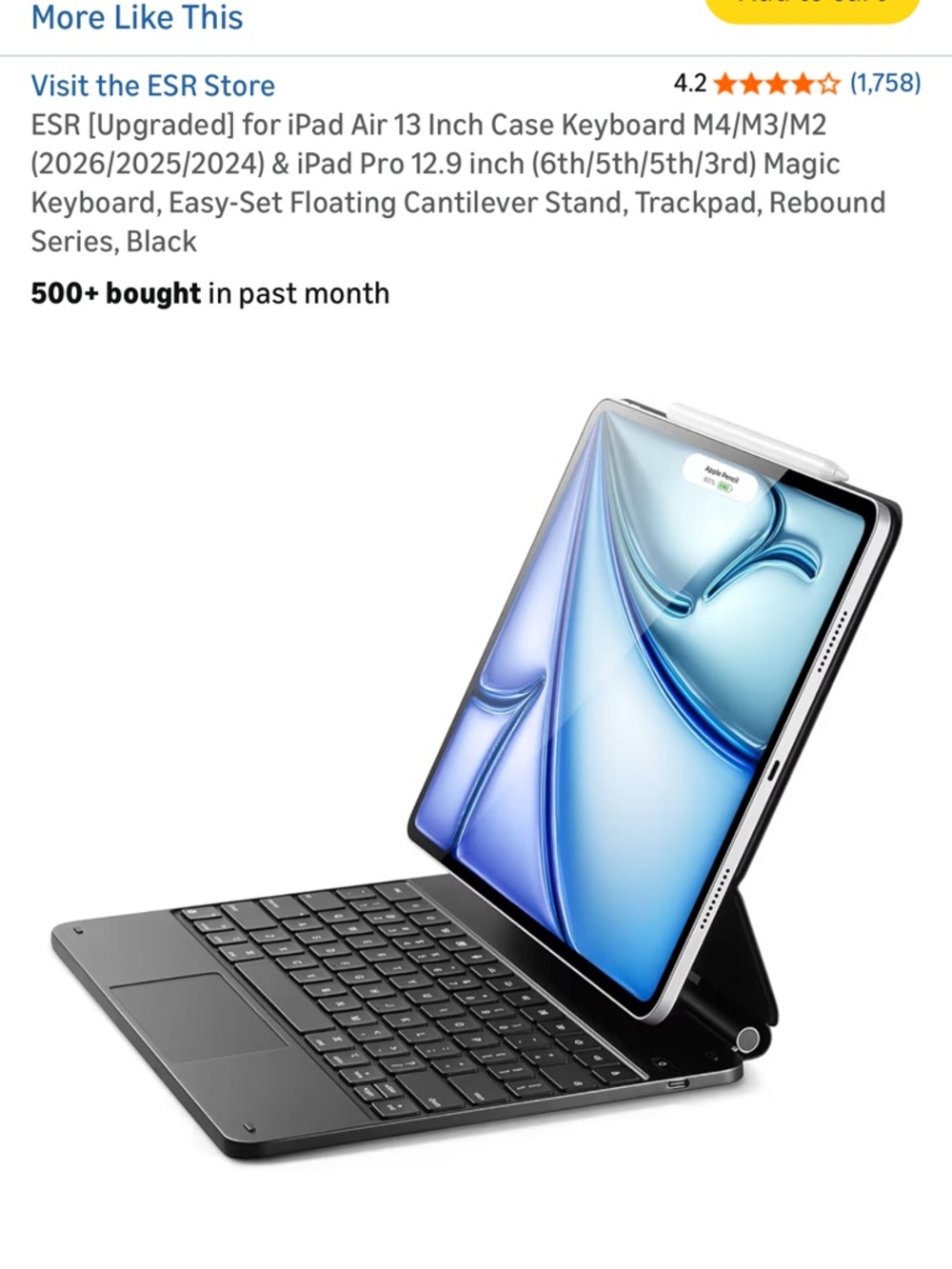 ESR keyboard case - ipad air 13inch